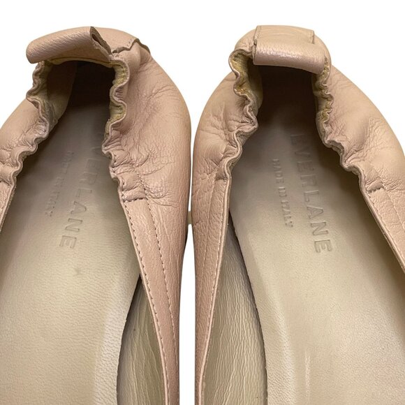 Everlane Women’s Pink Leather Square-Toe Block Heel Pumps Size 8.5 - Picture 5 of 8